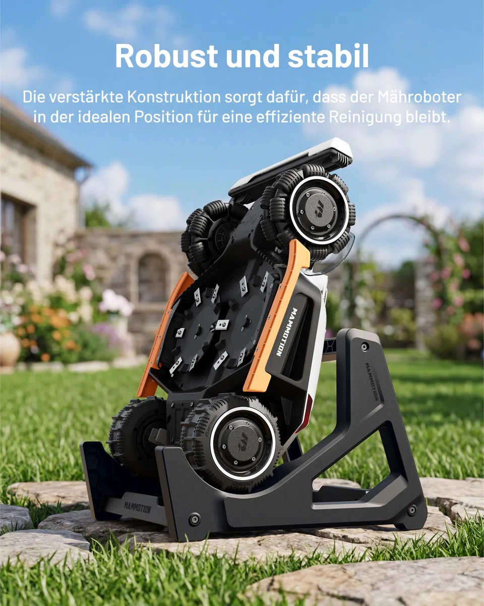 MAMMOTION Mähwerk-Waschstand für Mähroboter ohne Begrenzungskabel LUBA AWD Serie, YUKA Serie，YUKA mini Serie，LUBA mini AWD Serie