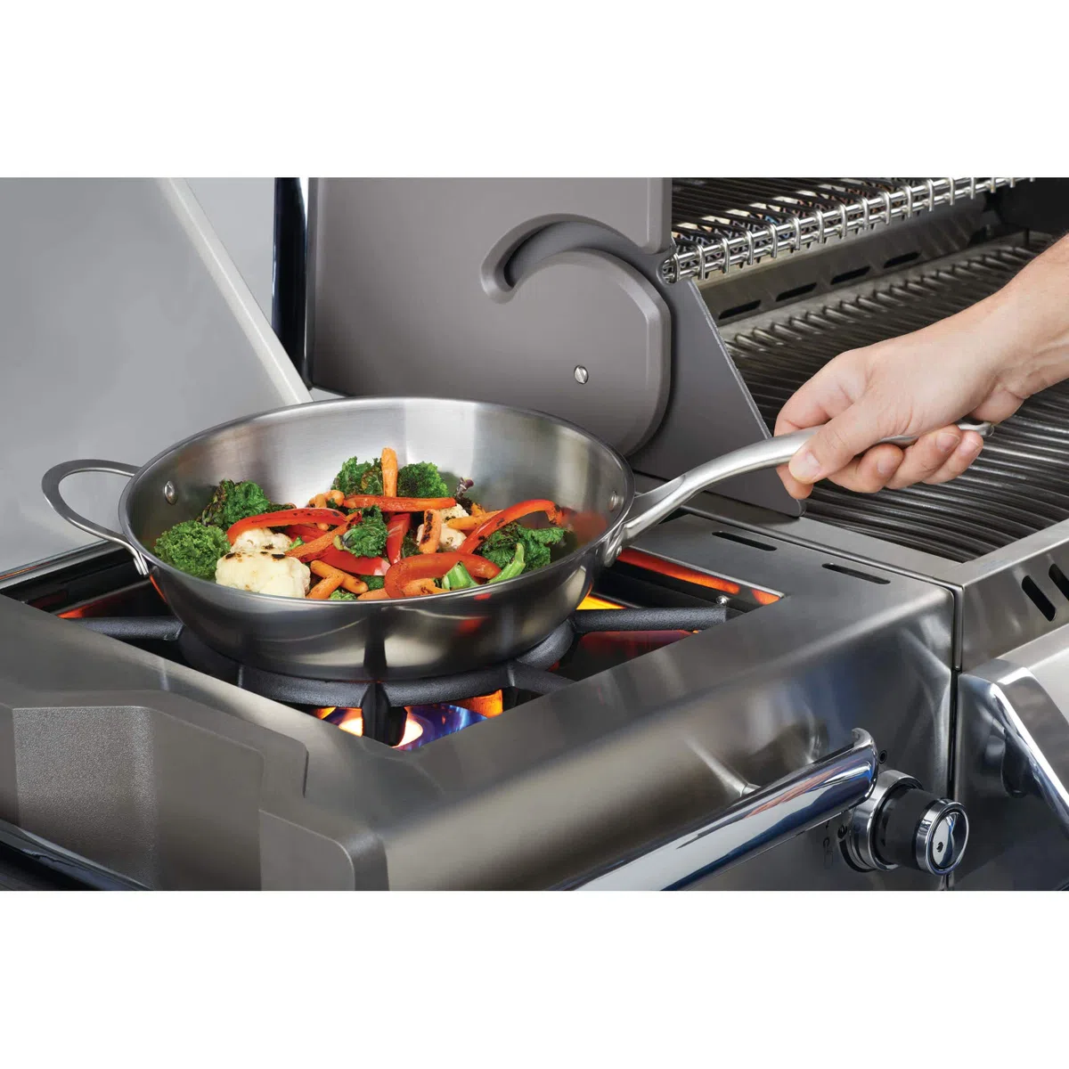 Napoleon 12" Wok aus Edelstahl