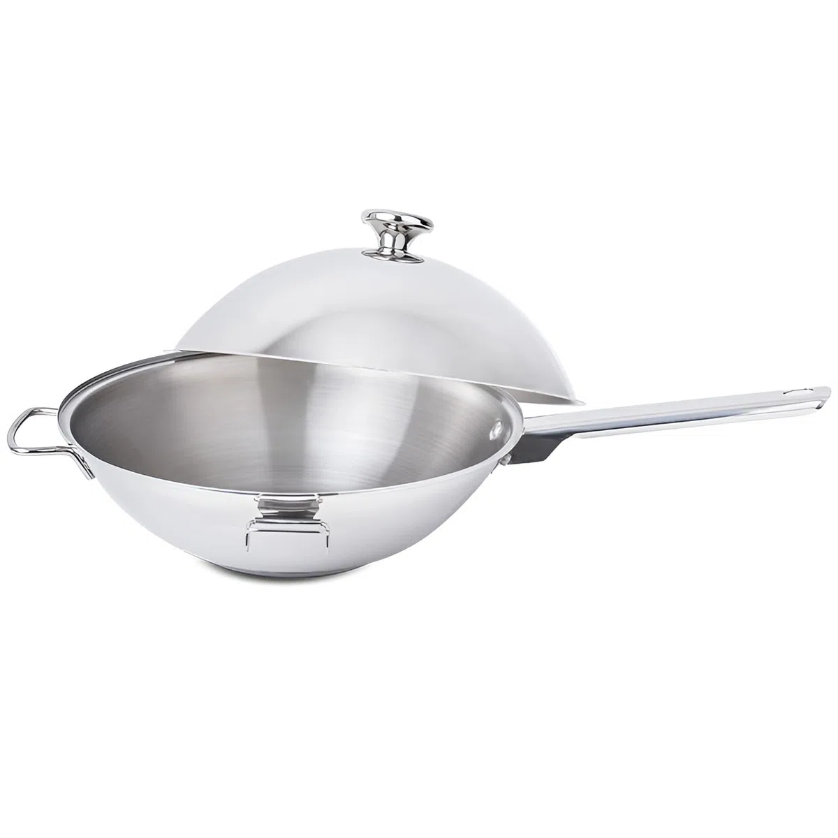 Silampos 3in1 Multifunktionaler Edelstahl-Wok Cataplana - 18/10 Edelstahl, Made in Portugal