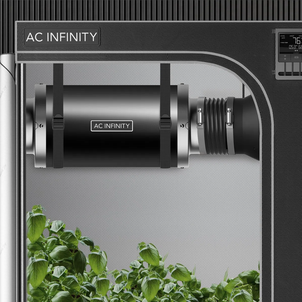 AC Infinity Rohrschalldämpfer 150 mm – für Inline-Lüfter und Lüftungssysteme in Growzelten und Hydrokultur-Anlagen