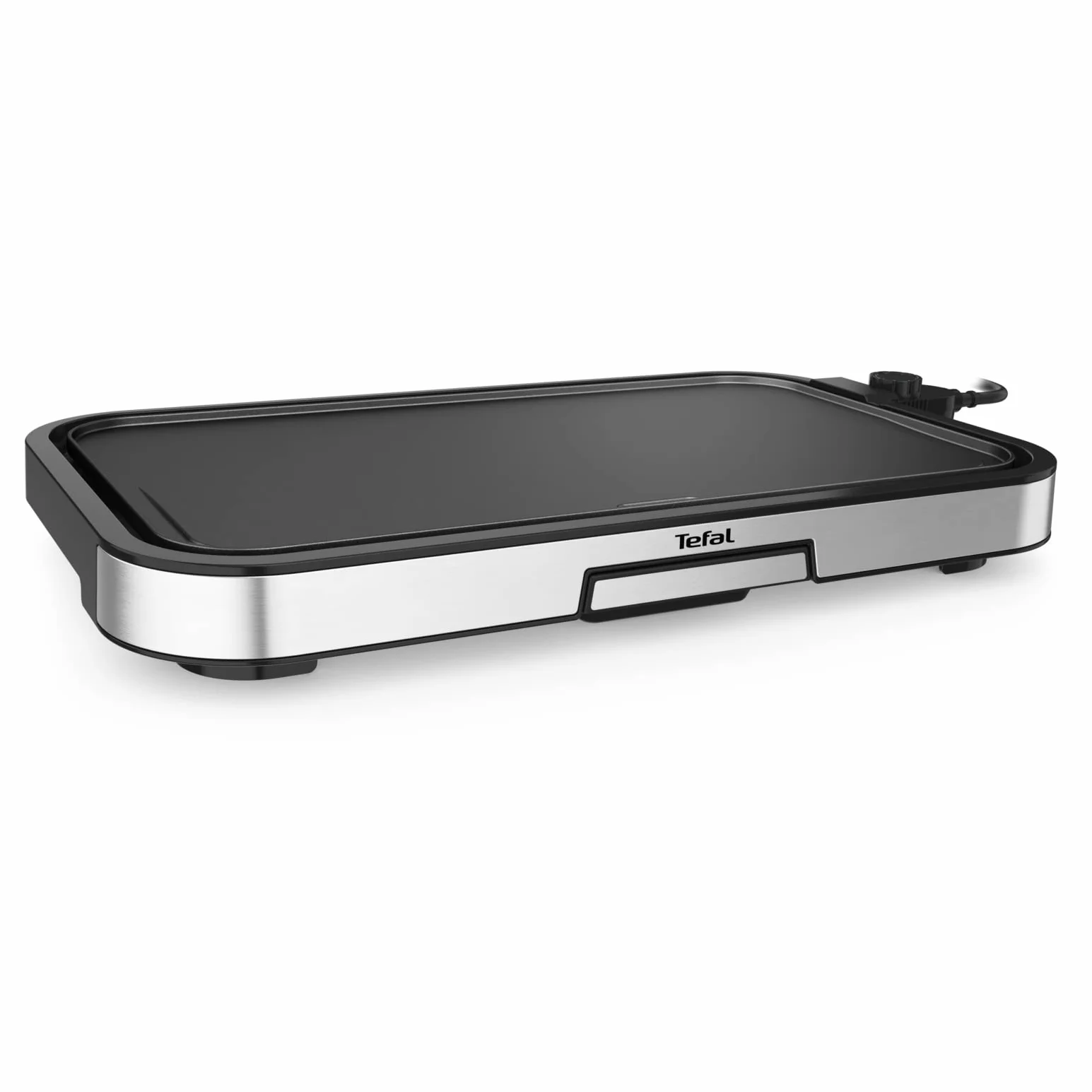 Tefal CB631D Giant Plancha Grill 12 Personen, XXL-Grillfläche, Antihaftbeschichtung, regelbarer Thermostat, ölfrei, gesundes Kochen, leicht zu reinigen, 2300 W, Edelstahl