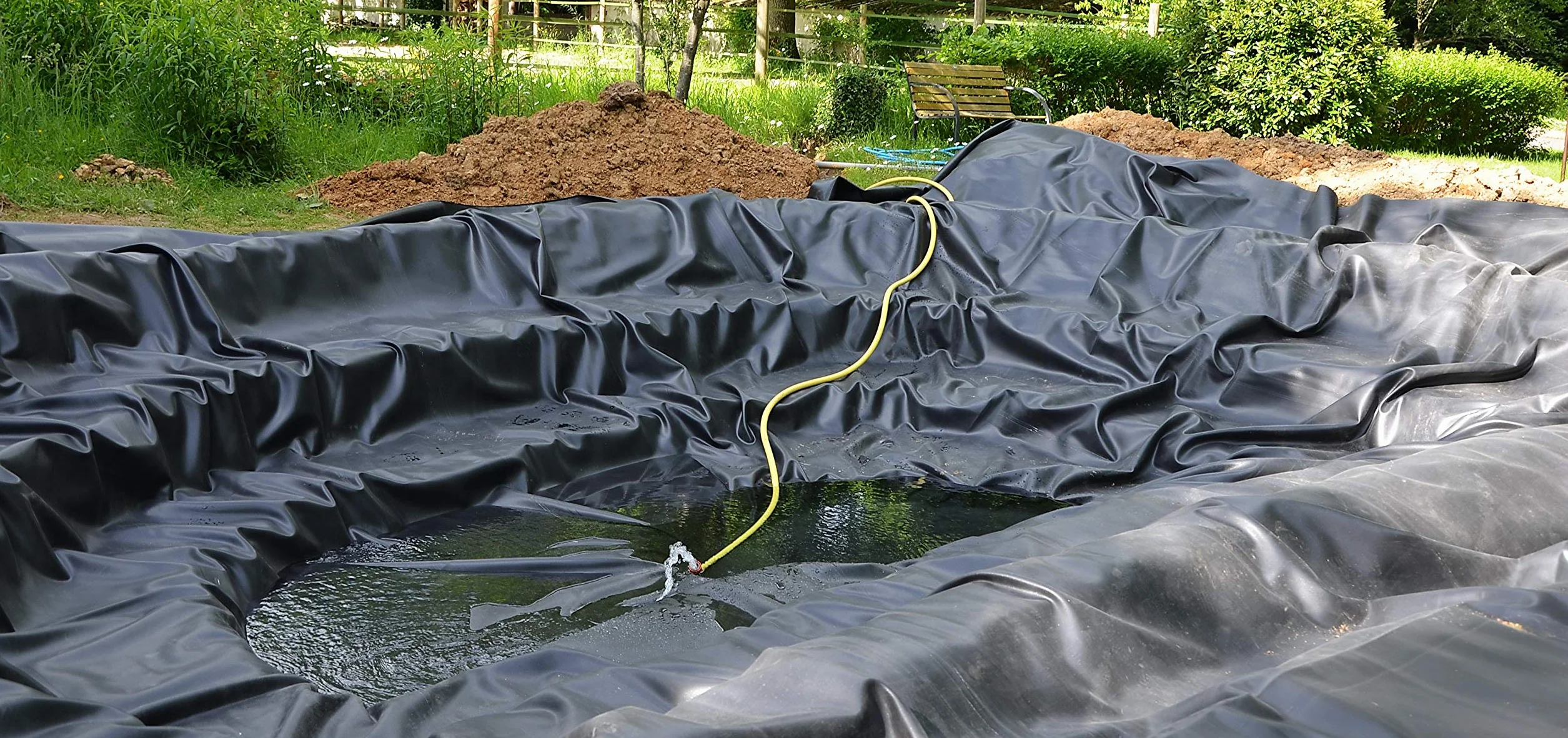 Aquagart Hochwertige PVC Teichfolie 1mm Stärke 3m x 4m I Fisch und Pflanzenfreundlich, UV- und witterungsbeständig I Schwimmteich Folie Gartenteich Teichplane schwarz I Garten- und Teichzubehör