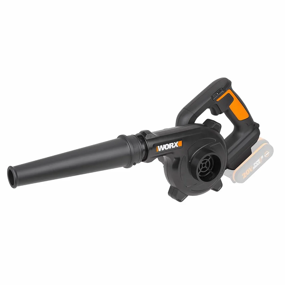 WORX WX094.9 Akku Werkstatt-Gebläse - 20V Max Laubbläser - 20V Powershare-Akkus kompatibel - ohne Akku & Ladegerät