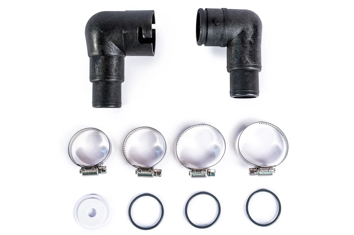 HST Poolheizung Sonnenkollektor 300 x 82 cm 44 dünne Schläuche EPDM Solarheizung beliebig erweiterbar auch für Salzwasser 32/38 mm Anschlüsse für alle Pools geeignet