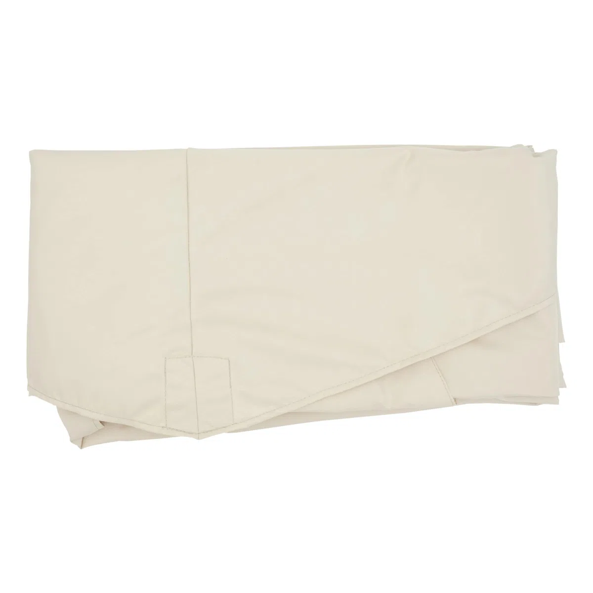 Mendler Ersatz-Bezug für Deluxe Ampelschirm HWC-D14, Sonnenschirmbezug rund Ø 3m - Creme ohne Flap
