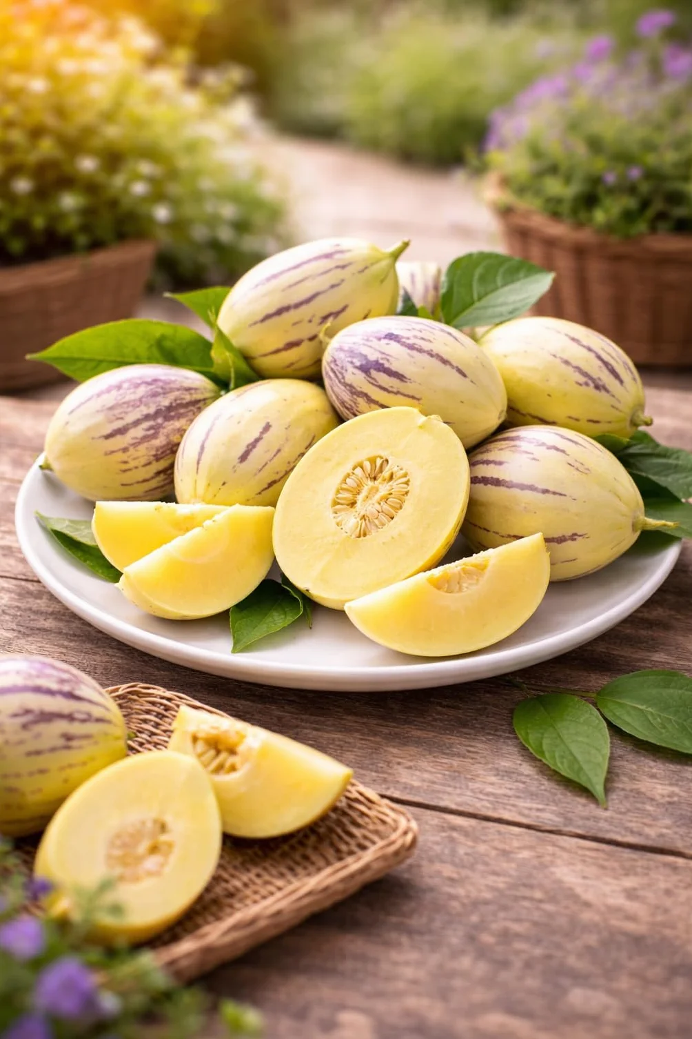 Solanum Pepino Gold 20-40 cm – Süße & Aromatische Melonenbirne | Exotische Fruchtpflanze für Garten & Balkon