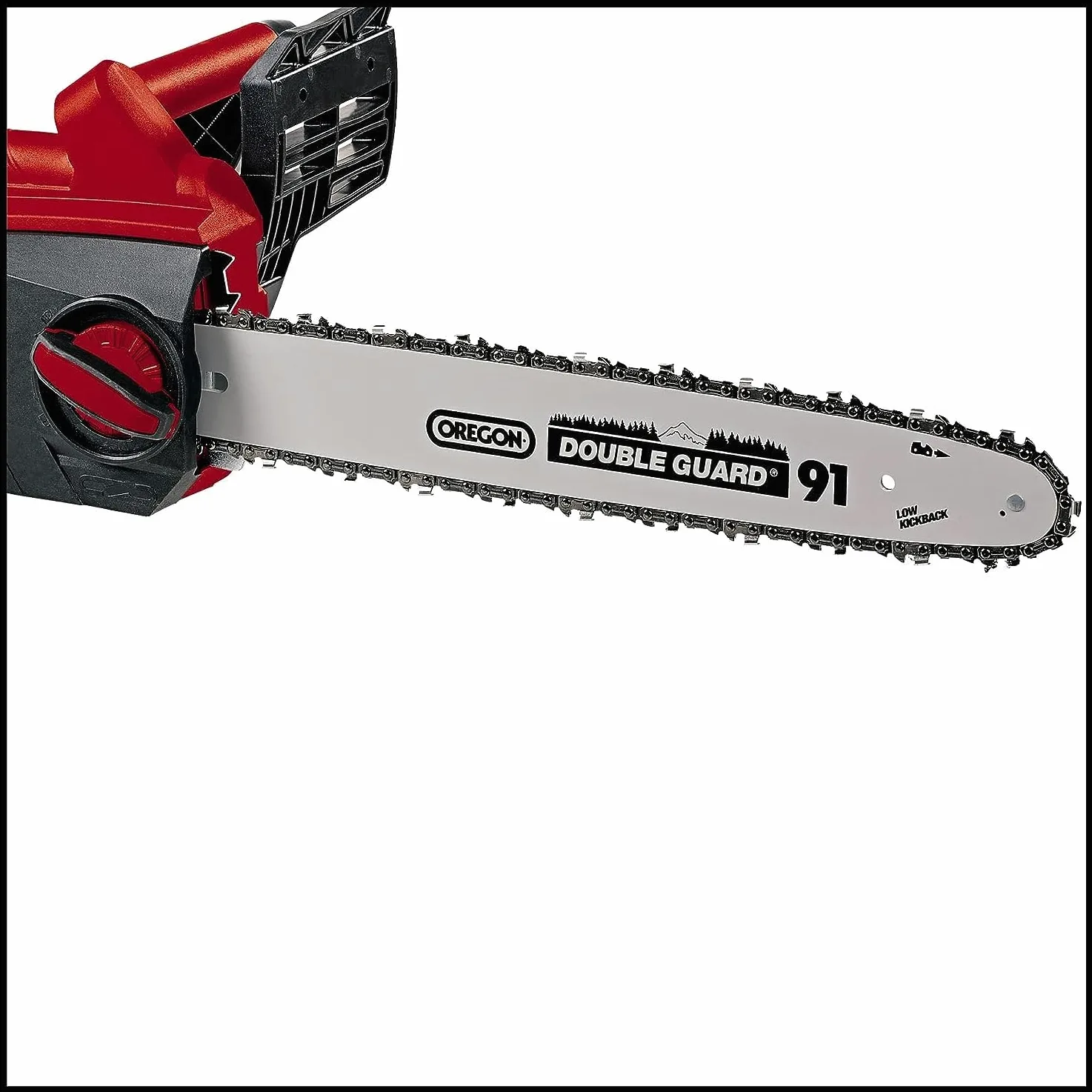 Einhell Elektro Kettensäge GE-EC2240 (2200 Watt, 375 mm Schnittlänge, Oregon Kette und Qualitätsschwert, Softstart, Rückschlagschutz und Kettenfangbolzen)
