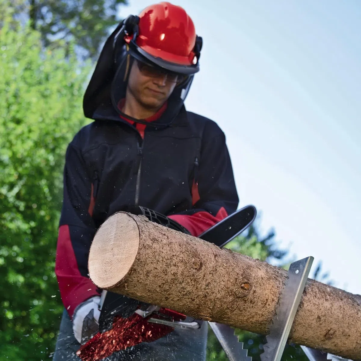 Einhell Elektro Kettensäge GE-EC2240 (2200 Watt, 375 mm Schnittlänge, Oregon Kette und Qualitätsschwert, Softstart, Rückschlagschutz und Kettenfangbolzen)