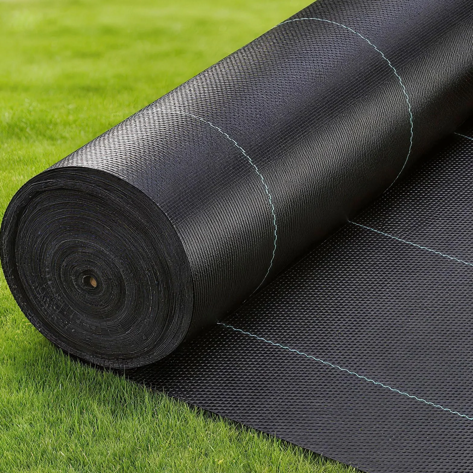 Unkrautvlies Gartenvlies, 2m x 100m 100g/m² Extrem reissfest mit hoher UV-Stabilisierung, robuste Unkrautfolie Rolle extra stark zur Unkrautbekämpfung, robuster französischer Qualität (2x100m)