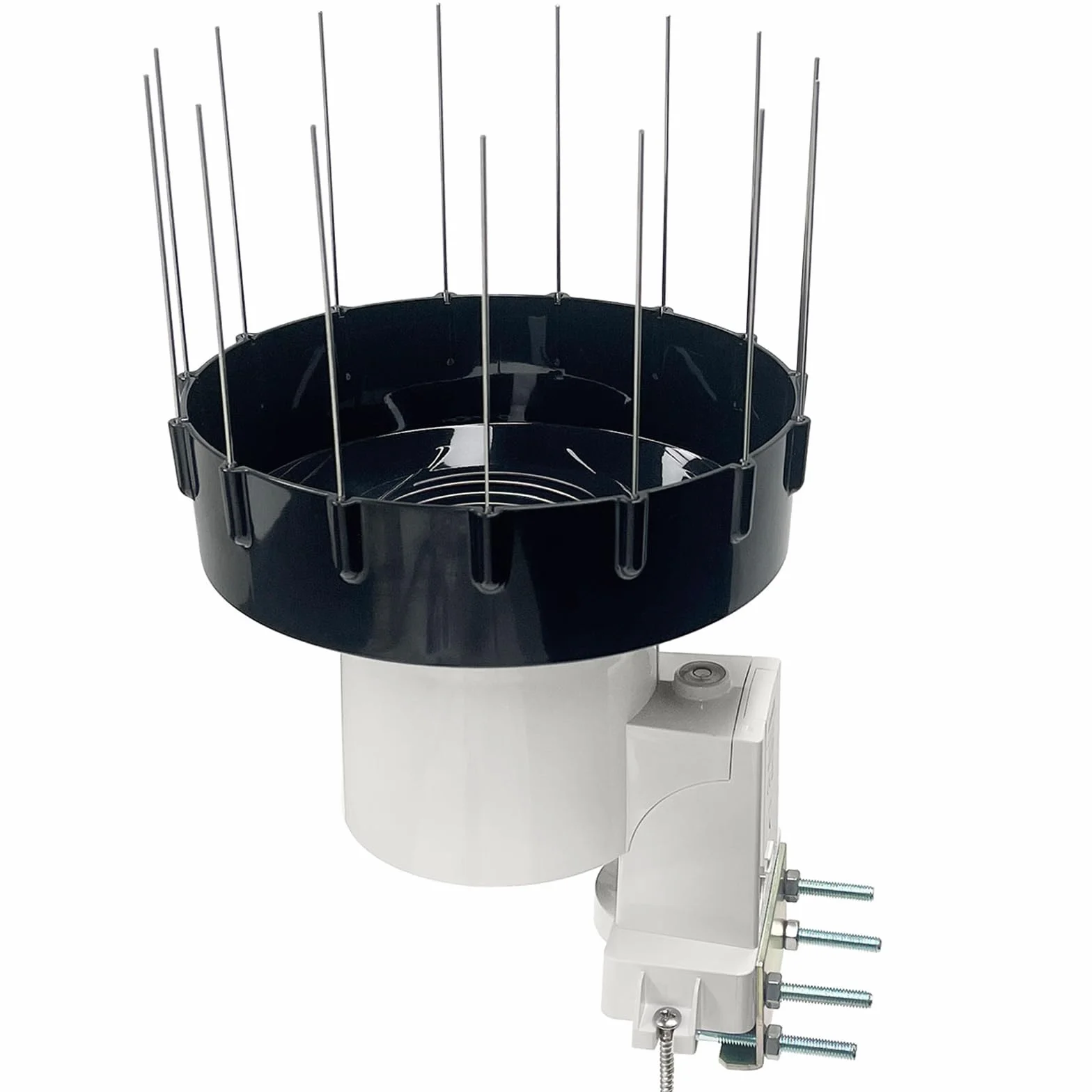 ECOWITT WH40H Regensensor, selbstentleerender Niederschlagssammler, kabelloser Regenmesser, Regenmesser für draußen, der den Niederschlag aufzeichnet+Vogelstachel, kann nicht allein verwendet werden
