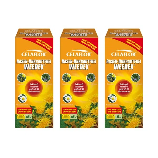 CELAFLOR Rasen-Unkrautfrei Weedex 1,2 l - sehr breites Wirkungsspektrum - sehr gute Rasenverträglichkeit