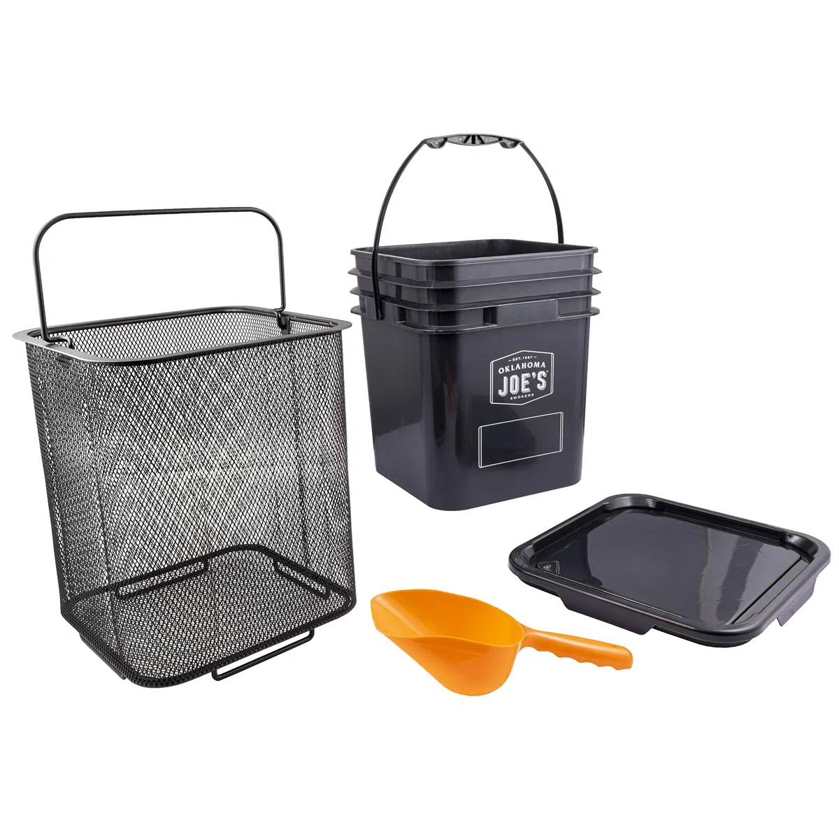 Oklahoma Joe's 5159038W01 Pellet-Eimer-Set, Schwarz