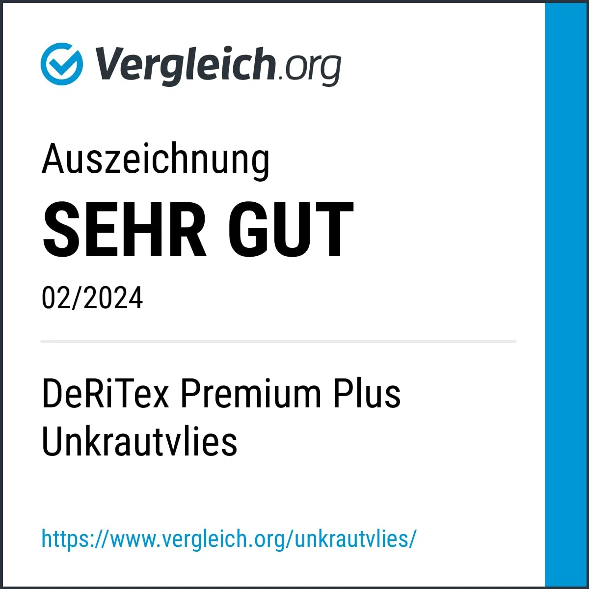 200g/m² Premium-Plus Unkrautvlies 25m² (1m x 25m)