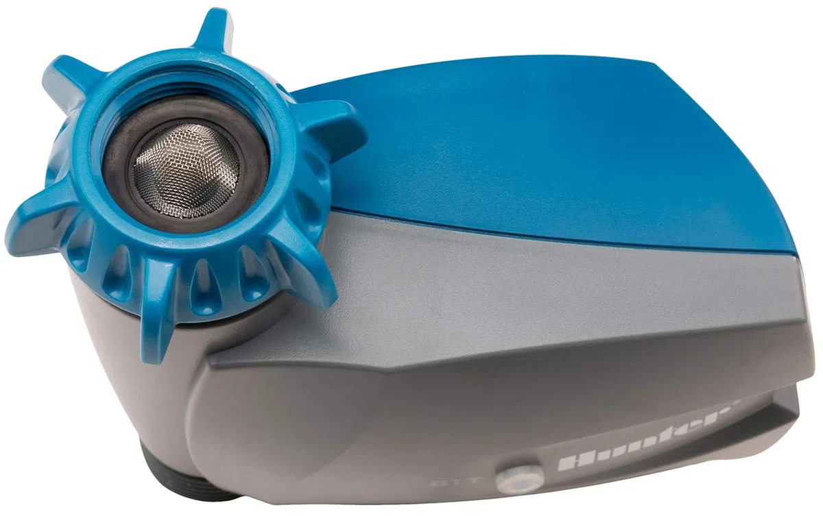 Hunter Batteriebetriebene Bluetooth Timer Station mit App Steuerung, Grau-Blau