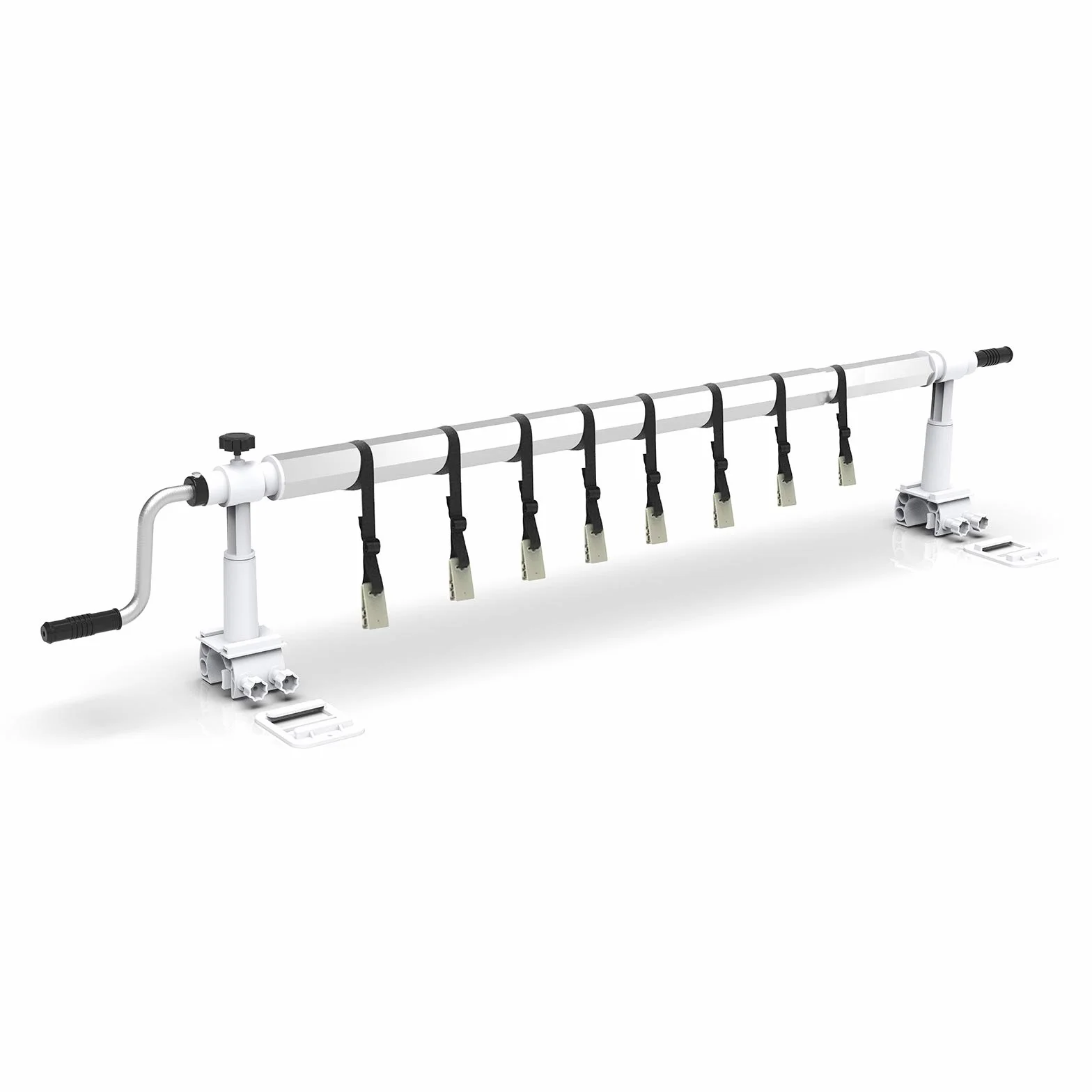 LEADZM Hochwertiges Poolabdeckungsrollensystem aus Aluminiumlegierung - Aufrollsystem für Solar, Geeignet für Pools mit einem Durchmesser von 1,5 bis 4,5 Metern