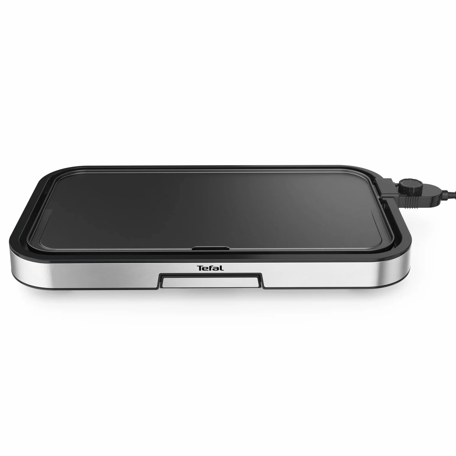 Tefal CB631D Giant Plancha Grill 12 Personen, XXL-Grillfläche, Antihaftbeschichtung, regelbarer Thermostat, ölfrei, gesundes Kochen, leicht zu reinigen, 2300 W, Edelstahl